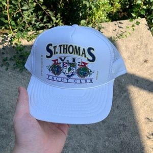 Vintage St. Thomas Virgin Islands Yacht Club Trucker Hat